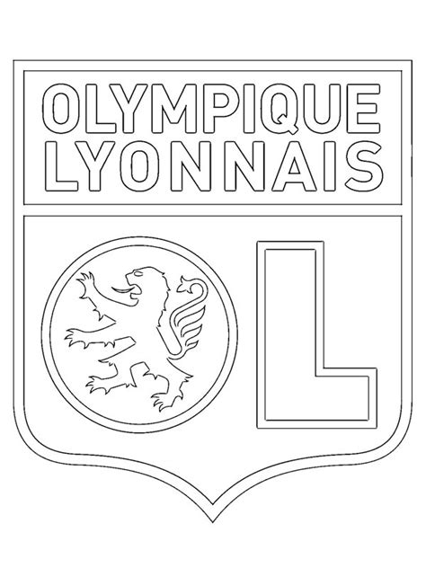Dibujos Para Colorear Olympique De Lyon Dibujosparaimprimir Es Pdmrea