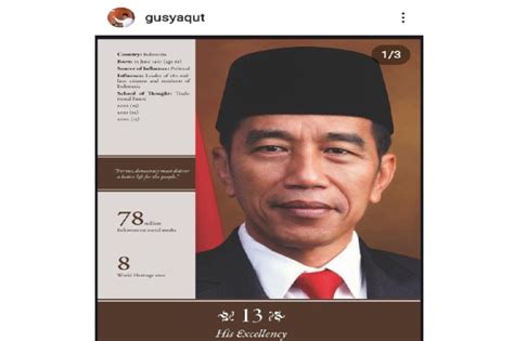Jokowi Jadi Tokoh Islam Berpengaruh Di Dunia Menag Presiden Sangat