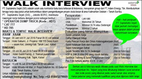 Party chief, assistant party chief, geodetic engineer, field seismologist, design seismologist, processing seismologist, senior observer, junior observer, instrument engineer, chief humas, hse advidor, project administration, navigator, gun mechanic. Minat Kerja di Bidang Pertambangan, Ini Lowongan Kerja ...