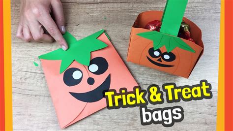 Diy For Halloween Trick Or Treat Bag Youtube