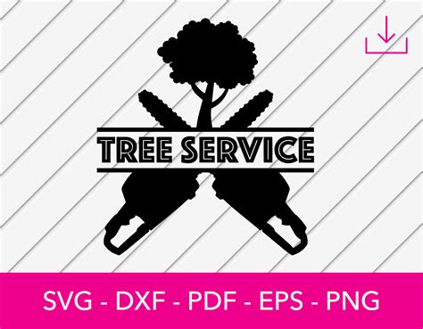 Tree Service Logo Svg Chainsaw Svg Arborist Svg Tree Etsy Canada