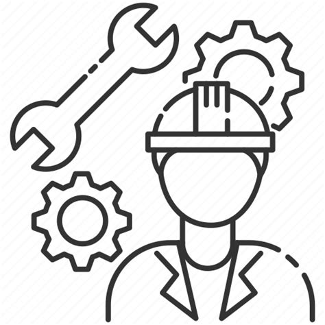 Mechanical Engineer Mechanical Engineer Icon Repairman Technician Icon