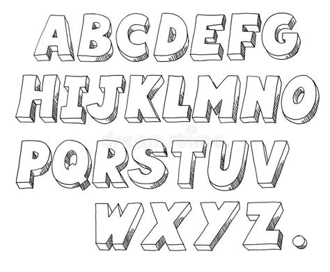 Molde De Alfabeto 3d Lettering Alphabet Lettering Tutorial Block
