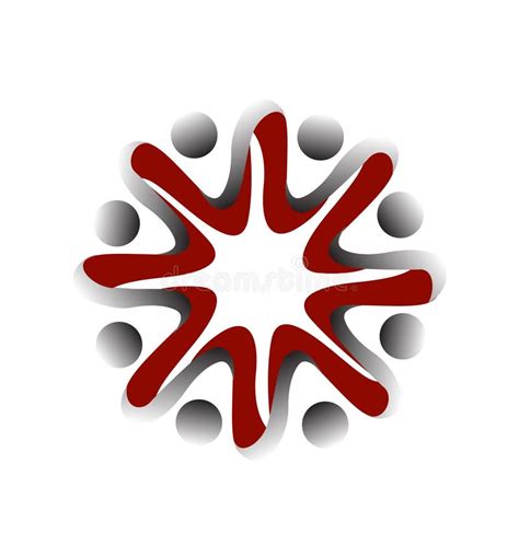 Teamwork People United For Change Icon Stock Vector Illustration Of