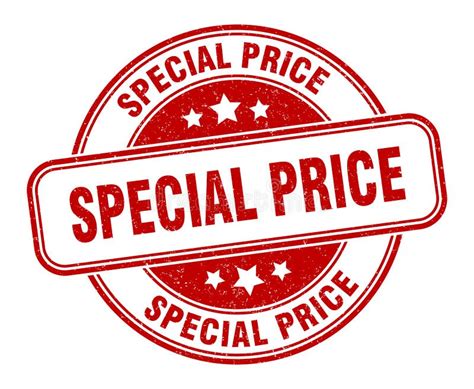 Special Price Stamp Special Price Label Round Grunge Sign Stock