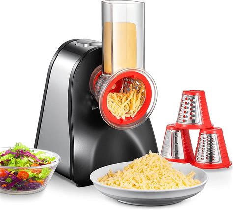 Fohere Electric Cheese Grater Electric Grater Shredder With 4