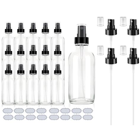 Ulg Clear Glass Spray Bottles 4oz Fine Mist Sprayers Empty Spray Atomizer For