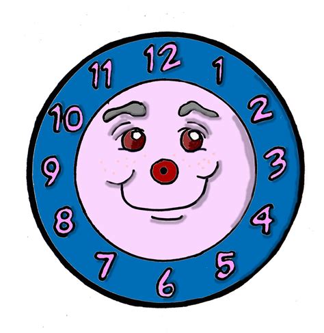 Cartoon Clock Face Clipart Best