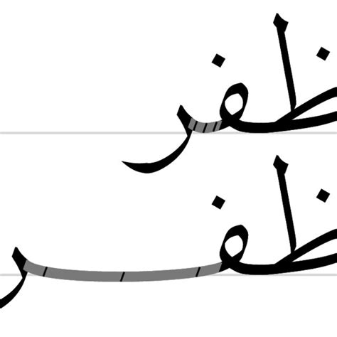 Pdf How A Font Can Respect Basic Rules Of Arabic Calligraphy