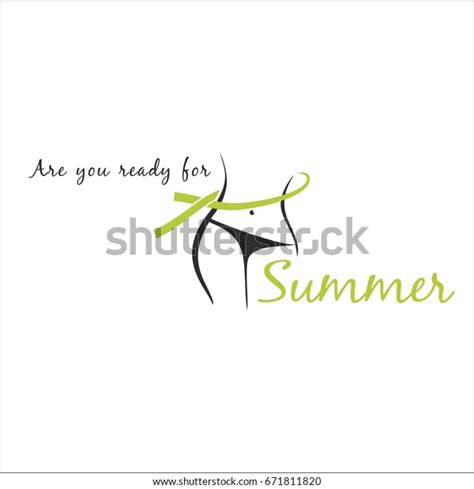 You Ready Summer Be Slim Stock Vector Royalty Free 671811820 Shutterstock