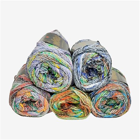 Noro Mirai Yarn Cotton Silk Yarn Colorful Yarn Knitting Etsy