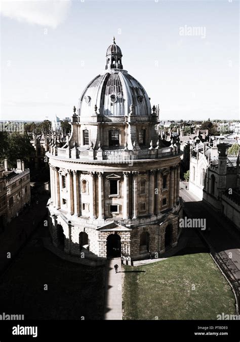 Black And White Image Of Famous Oxford Landmark Radcliffe Camera