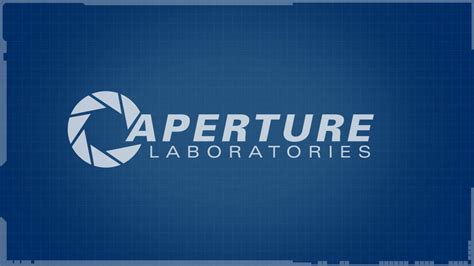 Wallpaper Text Portal 2 Aperture Laboratories Brand Banner