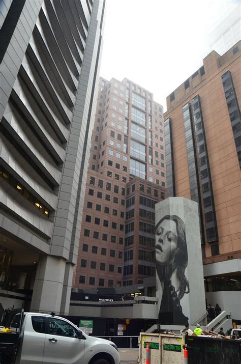 Rone Portrait Murals At 80 Collins Street And Construction Flickr