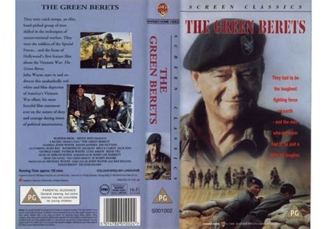 The Green Berets Vhs 1987 Sealed New Wraparound John Wayne Vietnam