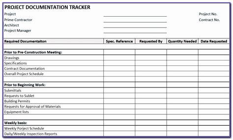 Excel Templates For Construction Project Management 50 New Construction