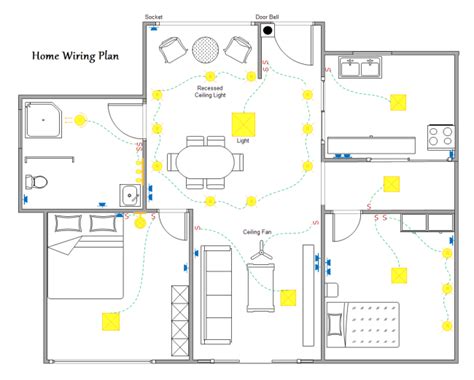 Electrical House Plan Layout Wiring Diagram