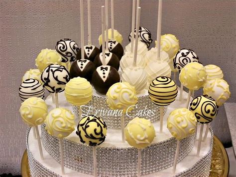 Wedding Theme Cake Pops Decorated Cake By Erivana Cakesdecor