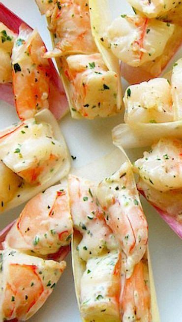 This simple appetizer fits the bill — it only requires a few minutes of prep, but by showcasing it in the avocado shell you get a unique presentation that will wow. Herbed Shrimp Salad Recipe on Endive Spears | Recipe | Endive appetizers, Endive recipes, Shrimp ...