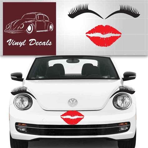 vw eyelashes vw bug lashes volkswagen eyelash sticker vw bug eyelash stickers volkswagen