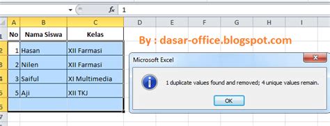 Cara Menghapus Data di Excel