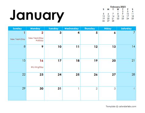 2023 Calendar Printable Editable - February 2023 Calendar