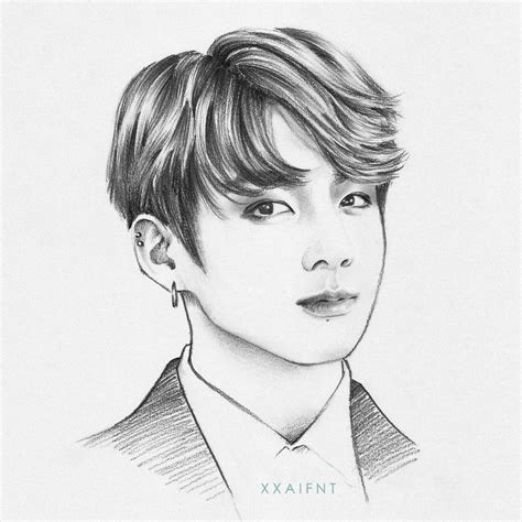 Bts Drawing Easy Jungkook A Guide For Beginners Mede