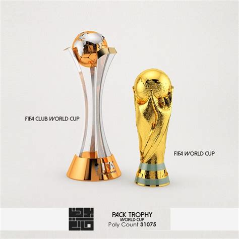Pack Of World Cup Trophies 3d Model World Cup Trophy World Cup Trophies