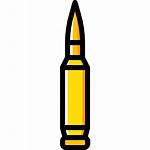 Bullet Ammo Clipart Icon Icons Transparent Weapons