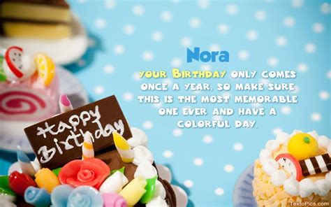 Happy Birthday Nora Pictures Congratulations