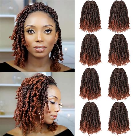 Buy Fulcrum Pre Twisted Passion Twist Crochet Hair 10 Inch 8 Packs Pre Looped Passion Twist