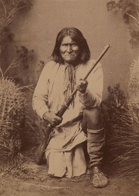 Portrait Of Bedonkohe Apache Leader And Resistance Fighter Geronimo