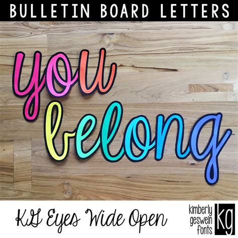 Here is how easy it is to create your own i make my slideshow into a pdf because i send my bulletin board letters to staples to be printed. Bulletin Board Letters: KG Eyes Wide Open | Bulletin board ...