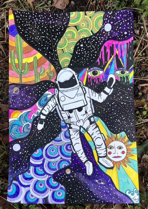 Want to see more posts tagged #trippy drawing? Space Odyssey- trippy illustration | Psychedelic drawings ...