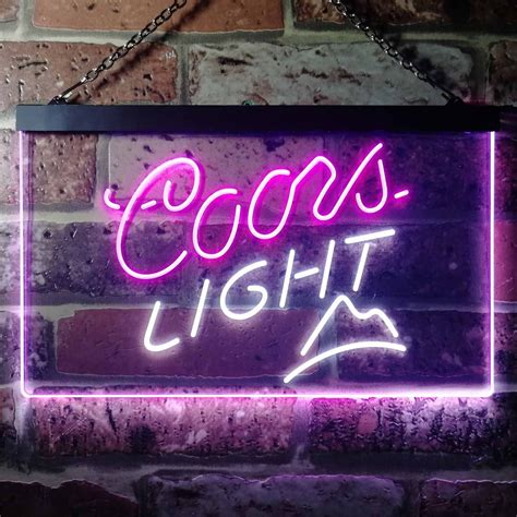 Coors Light Small Mountain Led Neon Sign Neon Sign Led Sign Shop