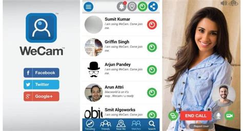 Prices are clearly displayed in the app. WeCam app lets you video chat with Twitter, Google+ ...