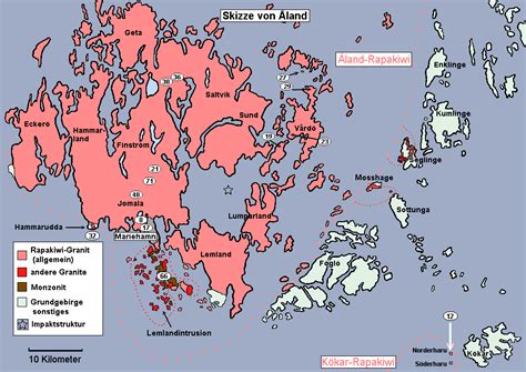 Åland inseln ist eine insel in åland. Karte von Aland- map of Aland