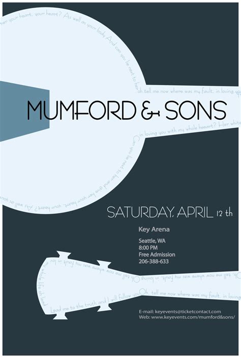 Mumford And Sons Concert Poster