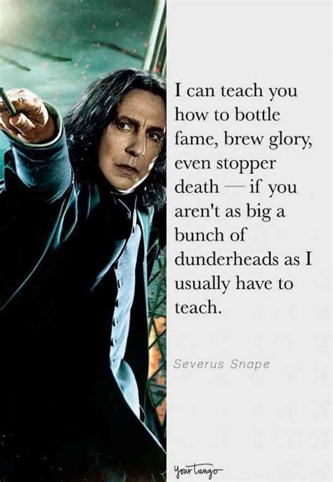 15 Of The Best Snape Quotes From Harry Potter Harry Potter Quotes
