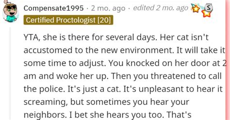 Angry Man Tells New Neighbor To Stop Her Cats Meowing At 2 Am But