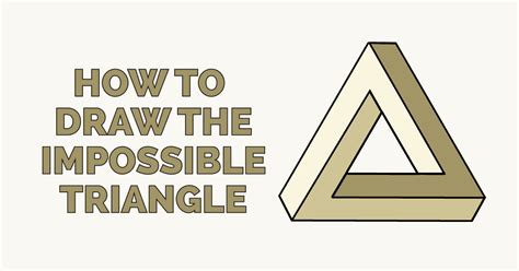 How To Draw The Impossible Triangle Really Easy Drawing Tutorial