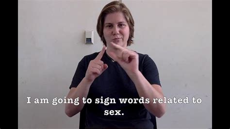 Asl Sexreproduction Signs Youtube