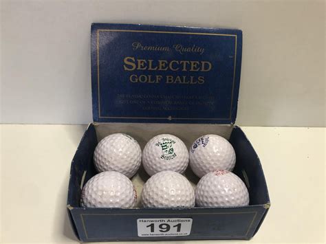 X6 Vintage Golf Balls From St Andrews