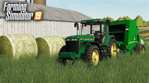 Fs19 Making Big Roundbales With The New John Deere Baler Westby