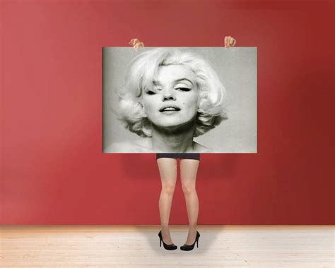 Marilyn Monroe Sexy Face Classic Print Poster Rolled Cotton Etsy