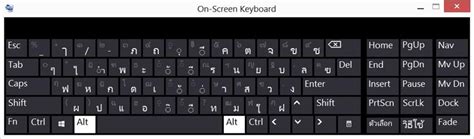 Virtual Thai Keyboard Windows 8