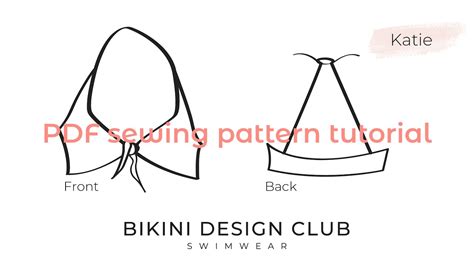 Learn To Sew Bikini Pattern Top Katie By Bikini Design Club Youtube