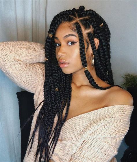 10 Box Braids On Natural Hair Plus How Goddess Braids Hairstyles African Braids