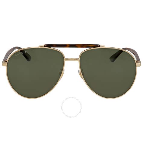 Gucci Green Polarized Aviator Sunglasses Gucci Sunglasses Jomashop