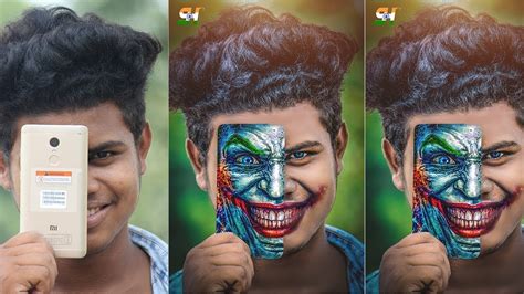 Joker Face Photoshop Manipulate Tutorial Youtube